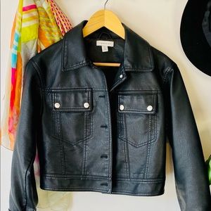 Faux Leather Moto Jacket